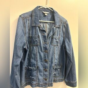 XL Christopher Banks Ladies Blue Denim Jacket